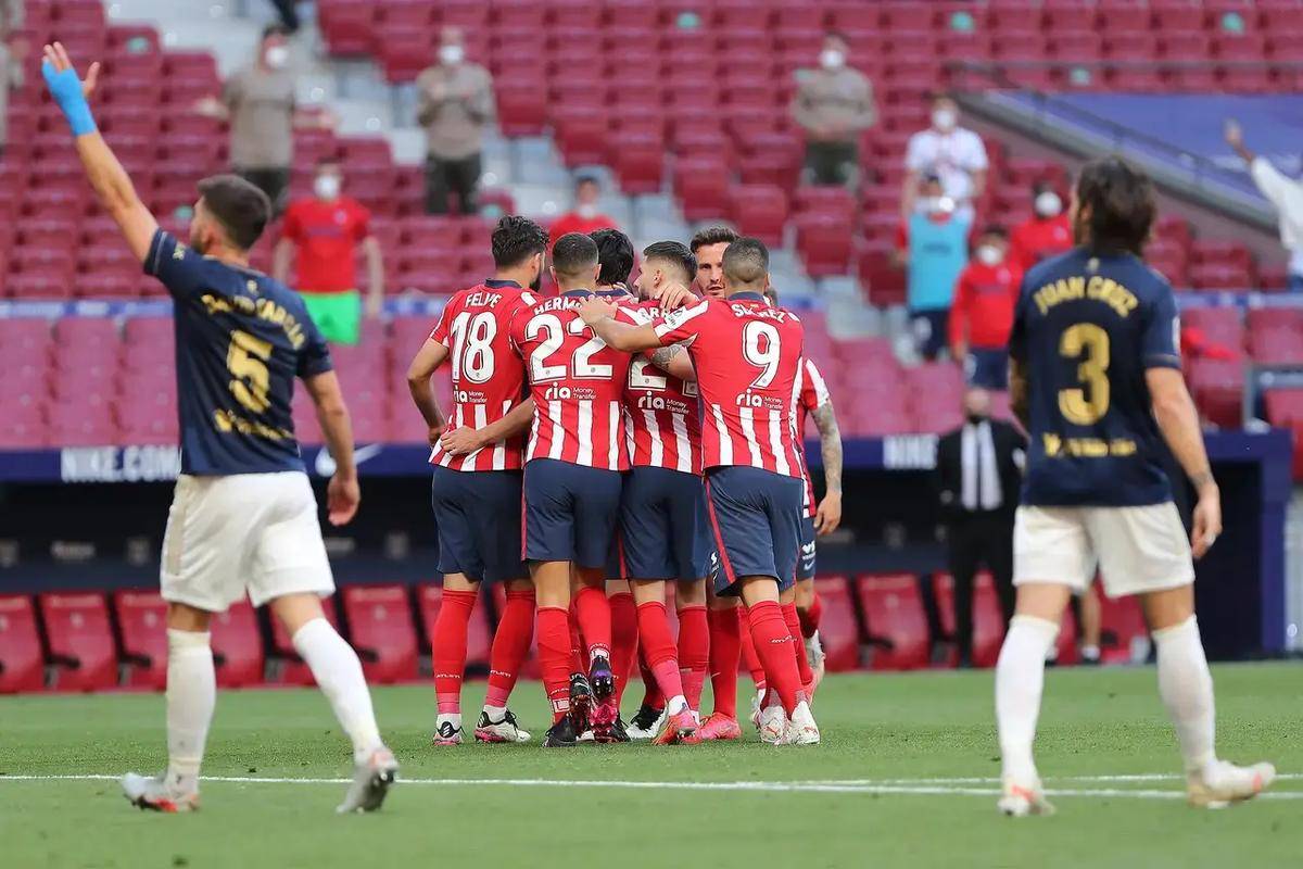 马竞主场保持不败，坚守榜首位置